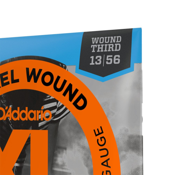 Комплект струн для електрогітари D'ADDARIO EJ22 XL NICKEL WOUND JAZZ MEDIUM (13-56)
