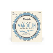 Комплект струн для мандоліни D'ADDARIO EJ62 MANDOLIN 80/20 BRONZE LIGHT 10-34