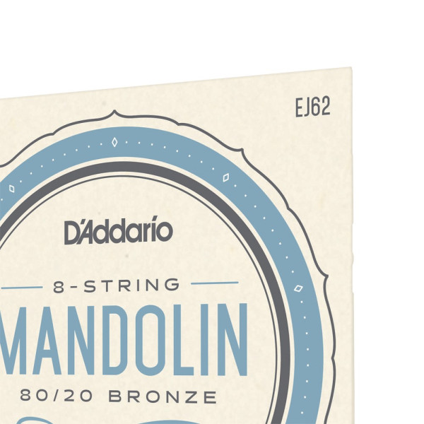Комплект струн для мандоліни D'ADDARIO EJ62 MANDOLIN 80/20 BRONZE LIGHT 10-34