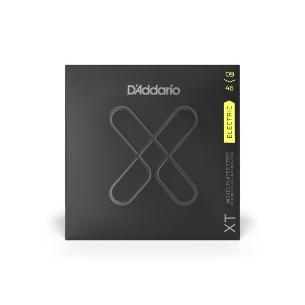 Комплект струн для електрогітари D'ADDARIO XTE0946 XT ELECTRIC NICKEL PLATED STEEL SUPER LIGHT TOP / REGULAR BOTTOM (09-46)