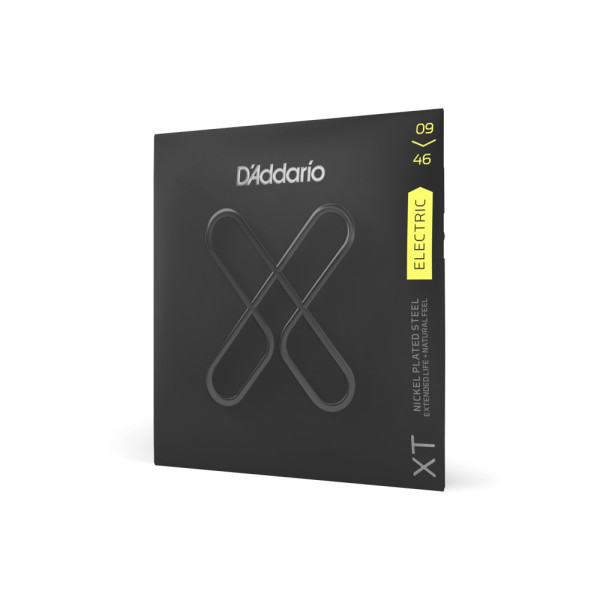 Комплект струн для електрогітари D'ADDARIO XTE0946 XT ELECTRIC NICKEL PLATED STEEL SUPER LIGHT TOP / REGULAR BOTTOM (09-46)