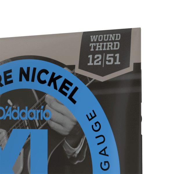 Комплект струн для електрогітари D'ADDARIO EPN21 XL PURE NICKEL JAZZ LIGHT (12-51)