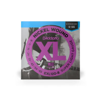 Комплект струн для електрогітари D'ADDARIO EXL120-8 XL NICKEL WOUND 8-STRING SUPER LIGHT (09-65)