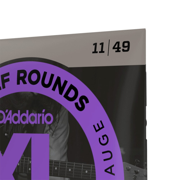 Комплект струн для електрогітари D'ADDARIO EHR370 XL HALF ROUNDS MEDIUM (11-49)