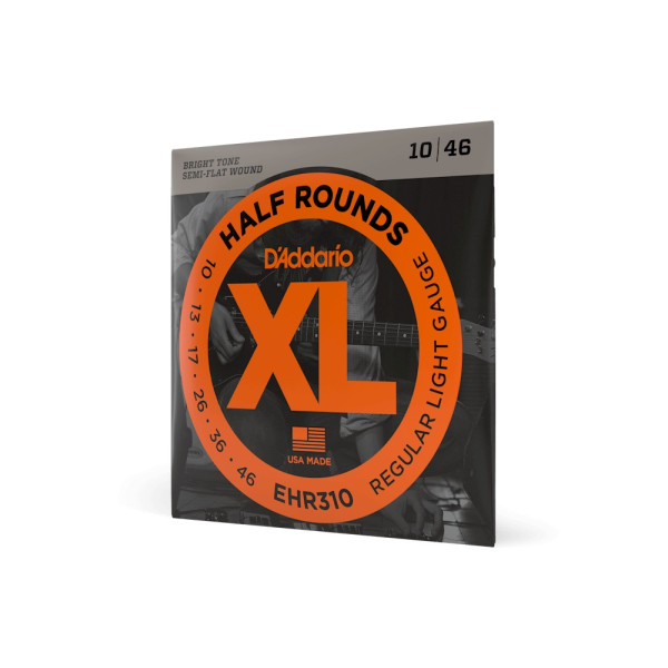Комплект струн для електрогітари D'ADDARIO EHR310 XL HALF ROUNDS REGULAR LIGHT (10-46)