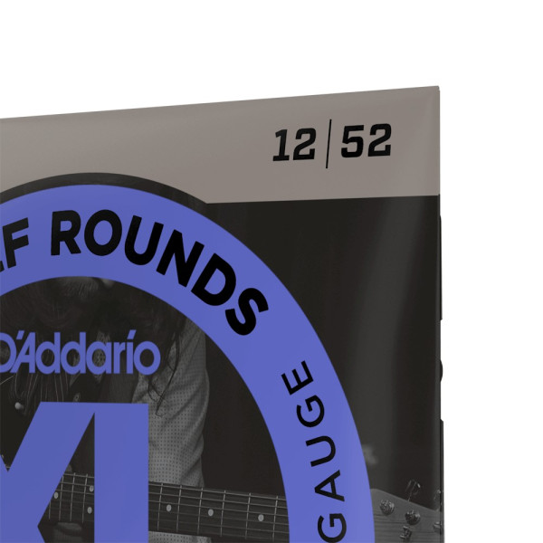 Комплект струн для електрогітари D'ADDARIO EHR350 XL HALF ROUNDS JAZZ LIGHT (12-52)