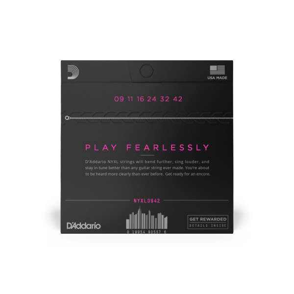 Комплект струн для електрогітари D'ADDARIO NYXL0942 SUPER LIGHT (09-42)