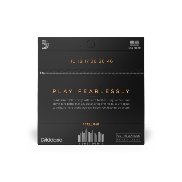 Комплект струн для електрогітари D'ADDARIO NYXL1046 REGULAR LIGHT (10-46)