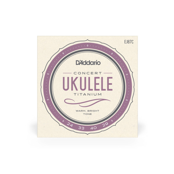 Комплект струн для укулеле D'ADDARIO EJ87C TITANIUM UKULELE CONCERT