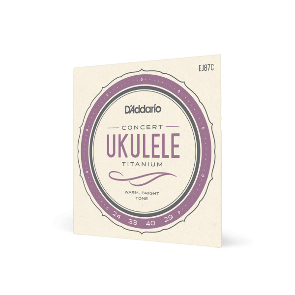 Комплект струн для укулеле D'ADDARIO EJ87C TITANIUM UKULELE CONCERT