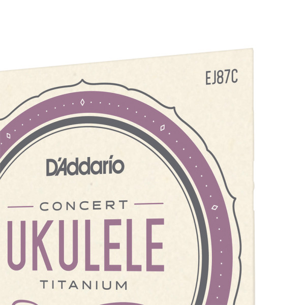 Комплект струн для укулеле D'ADDARIO EJ87C TITANIUM UKULELE CONCERT