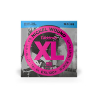 Комплект струн для електрогітари D'ADDARIO EXL120+ XL NICKEL WOUND SUPER LIGHT PLUS (9.5-44)
