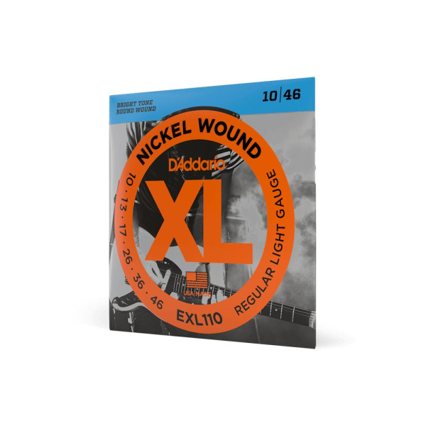 Комплект струн для електрогітари D'ADDARIO EXL110 XL NICKEL WOUND REGULAR LIGHT (10-46)