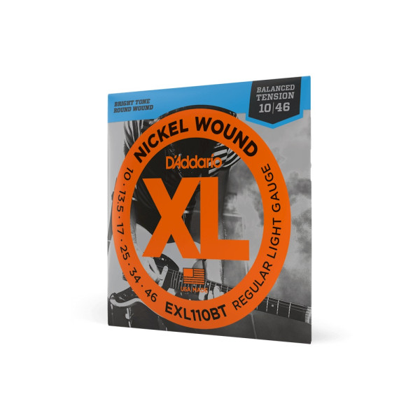 Комплект струн для електрогітари D'ADDARIO EXL110BT XL NICKEL WOUND BALANCED TENSION REGULAR LIGHT (10-46)