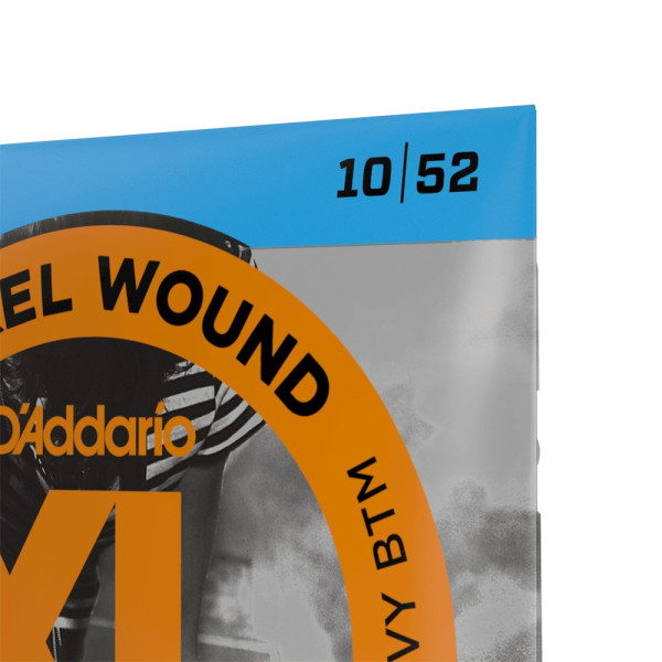 Комплект струн для електрогітари D'ADDARIO EXL140 XL NICKEL WOUND LIGHT TOP / HEAVY BOTTOM (10-52)