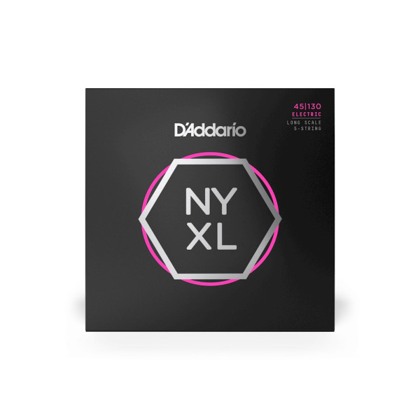 Комплект струн для бас-гітари D'ADDARIO NYXL45130 REGULAR LIGHT 5-STRING (45-130)