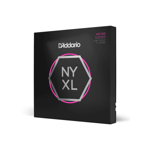 Комплект струн для бас-гітари D'ADDARIO NYXL45130 REGULAR LIGHT 5-STRING (45-130)