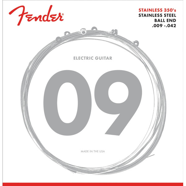 Комплект струн для електрогітари FENDER 350L STAINLESS STEEL 350s 09-42