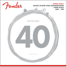Комплект струн для бас-гітари FENDER 7250L SUPER 7250s NICKEL PLATED 40-100