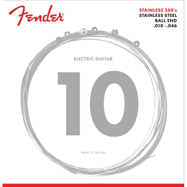 Комплект струн для електрогітари FENDER 350R STAINLESS STEEL 350s 10-46