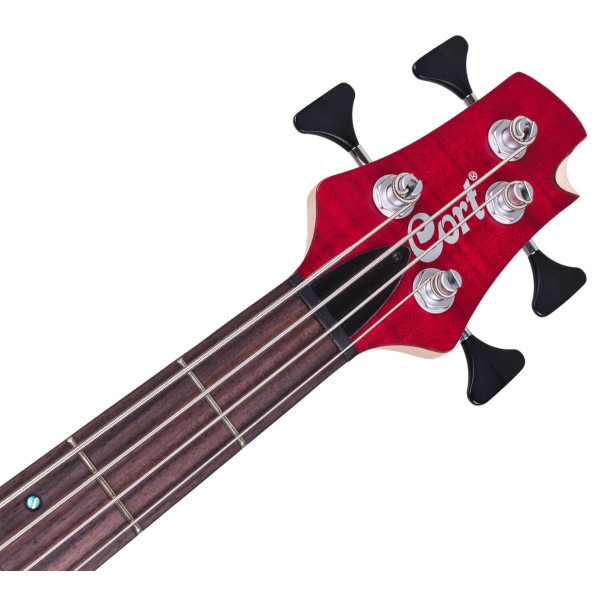 Бас-гітара CORT A4 Plus FMMH (Open Pore Black Cherry)