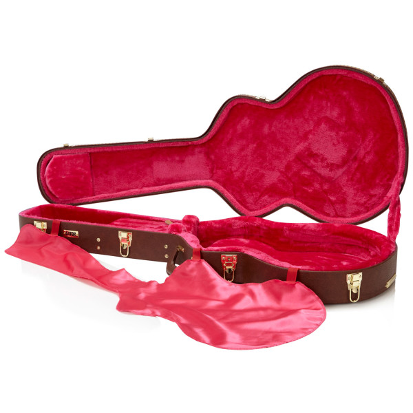 Кейс для електрогітари GATOR GW-335-BROWN Semi-Hollow Guitar Deluxe Wood Case 