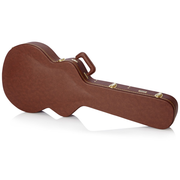 Кейс для електрогітари GATOR GW-335-BROWN Semi-Hollow Guitar Deluxe Wood Case 