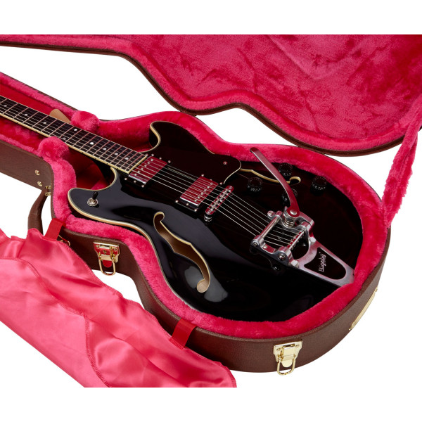 Кейс для електрогітари GATOR GW-335-BROWN Semi-Hollow Guitar Deluxe Wood Case 