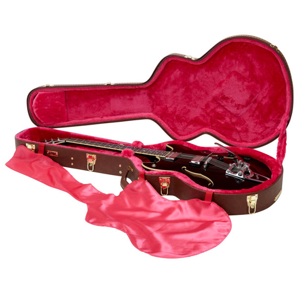Кейс для електрогітари GATOR GW-335-BROWN Semi-Hollow Guitar Deluxe Wood Case 