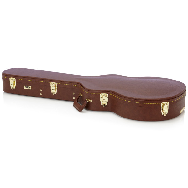 Кейс для електрогітари GATOR GW-335-BROWN Semi-Hollow Guitar Deluxe Wood Case 
