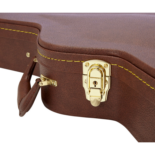 Кейс для електрогітари GATOR GW-335-BROWN Semi-Hollow Guitar Deluxe Wood Case 