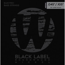Комплект струн для бас-гітари WARWICK 41200 Black Label, Nickel-Plated, Medium 4-String (45-105)