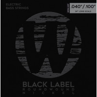 Комплект струн для бас-гітари WARWICK 41210 Black Label, Nickel-Plated, Medium Light 4-String (40-100)