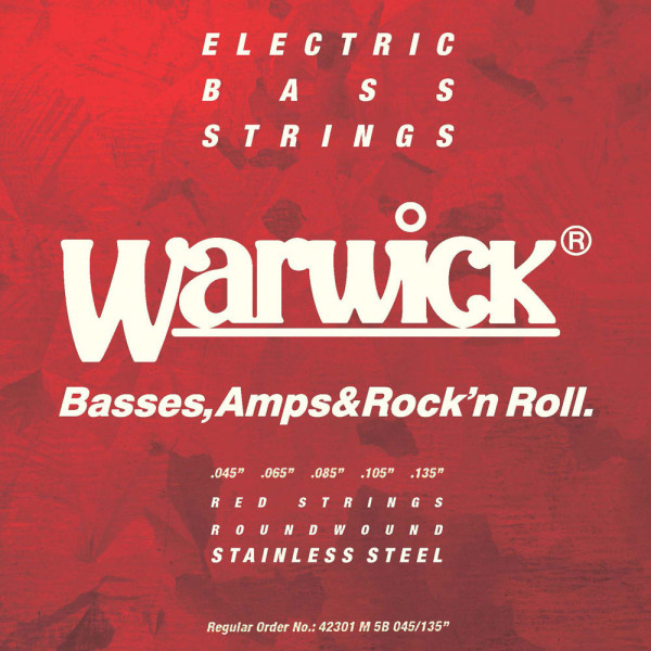 Комплект струн для бас-гітари WARWICK 42301 RED LABEL M5B (45-135)