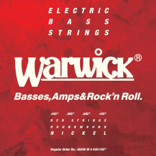 Комплект струн для бас-гітари WARWICK 46200 NICKEL ELECTRIC BASS M4 (45-105)