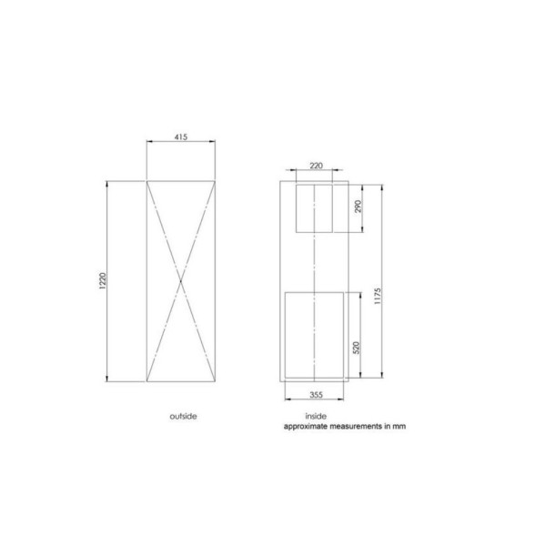 Кейс для бас-гітари ROCKCASE RC10805 B Standard Line - Electric Bass Flight Case
