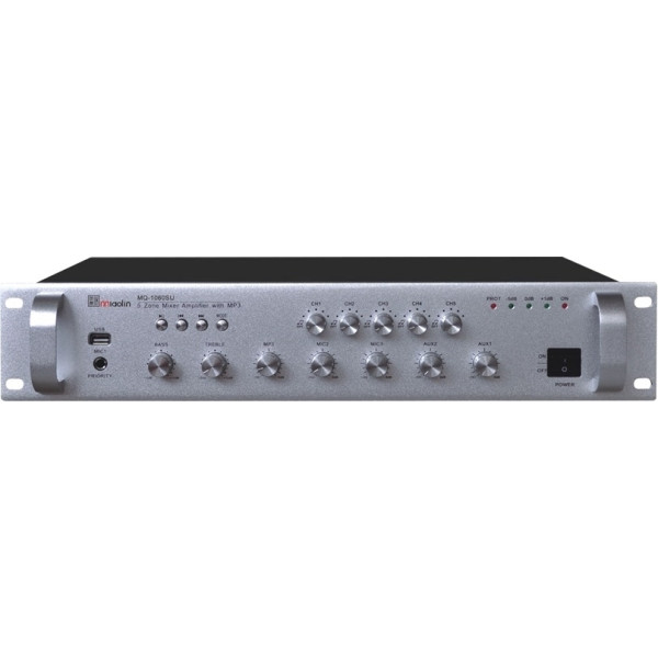 Трансляційний підсилювач YOUNASI Y-1400SU, 400Вт, USB, 5 zones