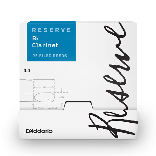 Тростина для кларнета D'ADDARIO RESERVE BB CLARINET #3.0