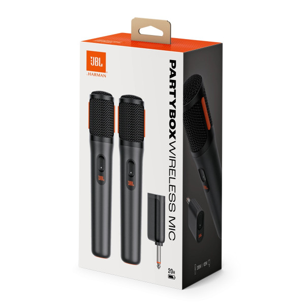 Радіосистема з двома ручними мікрофонами JBL Multimedia PartyBox Wireless Mic