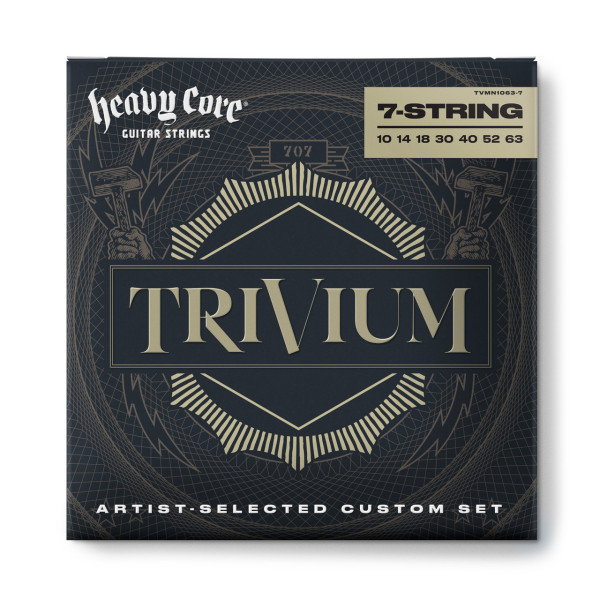 Комплект струн для електрогітари DUNLOP TVMN10637 TRIVIUM STRING LAB SERIES GUITAR STRINGS 10-63 | 7-STRING