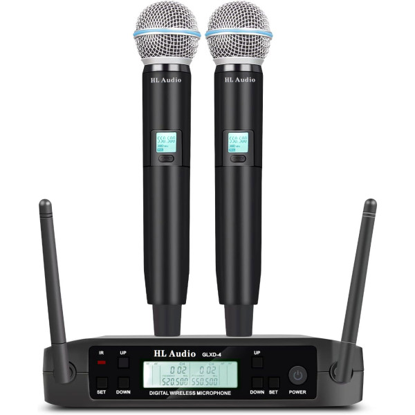 Радіосистема з двома ручними мікрофонами HL AUDIO GLXD4