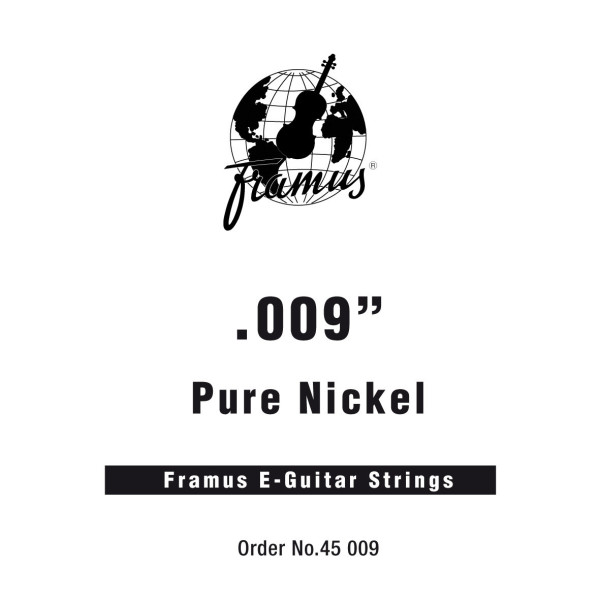 Струна №1 мі для електрогітари  FRAMUS 45009 BLUE LABEL - ELECTRIC GUITAR SINGLE STRING, .009