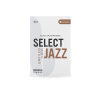 Набір тростин (10 штук) для альт саксофона D'ADDARIO Organic Select Jazz - Alto Sax Unfiled 3M - 10 Pack