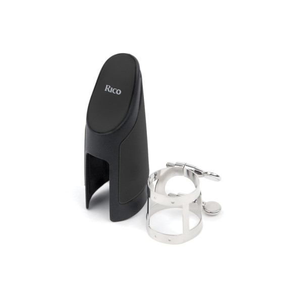 Лігатура з ковпачком для альт саксофона D'ADDARIO RICO LIGATURE & CAP FOR ALTO SAX NICKEL-PLATED