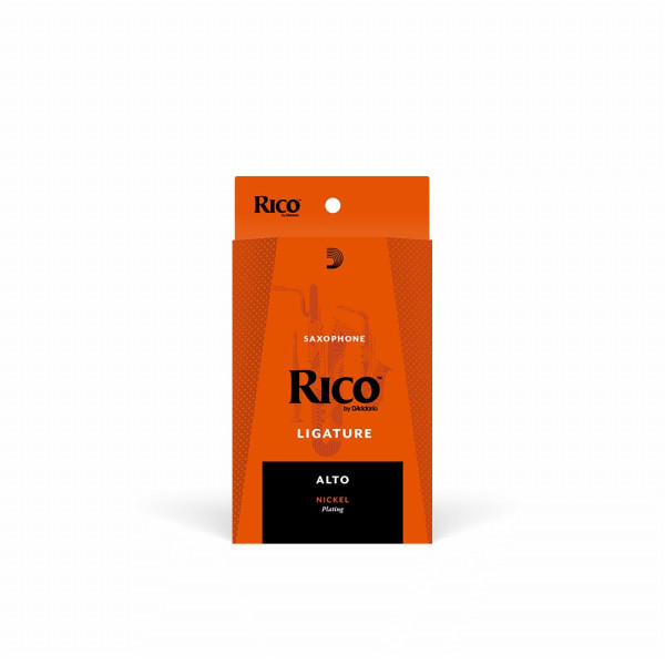 Лігатура для альт саксофона D'ADDARIO RICO LIGATURE FOR ALTO SAXOPHONE NICKEL-PLATED
