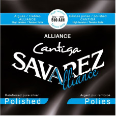 Комплект струн для класичної гітари SAVAREZ Alliance Cantiga Polished 510AJH High Tension