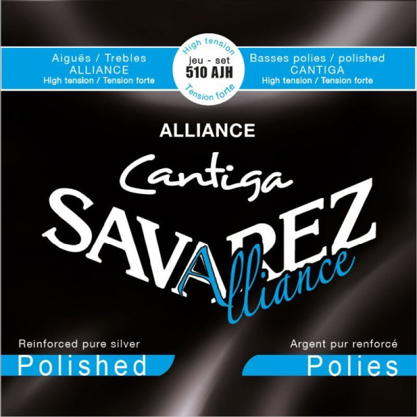 Комплект струн для класичної гітари SAVAREZ Alliance Cantiga Polished 510AJH High Tension