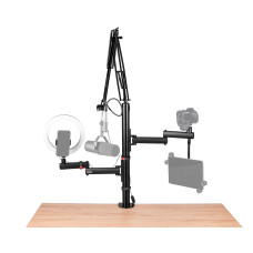 Пантограф GATOR FRAMEWORKS GFW-ID-CREATORTREE ID Series All-In-One Content Creator Tree with Light, Mic & Camera Attachments