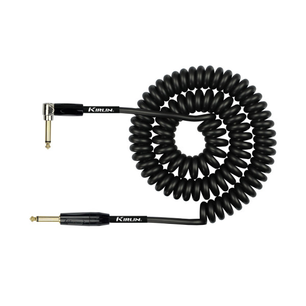 Інструментальний кабель KIRLIN Premium Coiled Cable 9m Black IPK-222BFGL/BKE