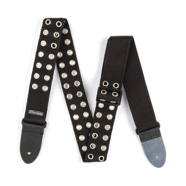 Гітарний ремінь DUNLOP D3819 BK GROMMET BLACK